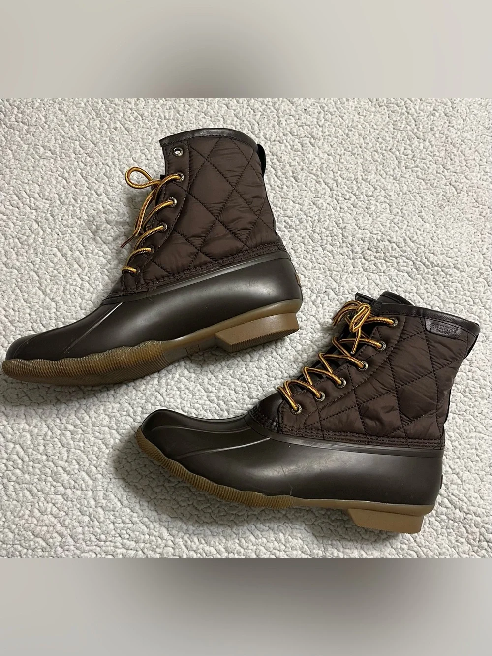 Sperry Saltwater Nylon Quilted Duck Boots